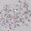 【送料無料】ネイル カラー ビーズ オーロラ 半円 ラインストーン NAKAMARU ネイルパーツ 装飾 DIY クラフト カード作成 手芸 色:オーロラ