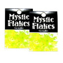 【送料無料】ミスティックフレークス (MysticFlakes) ミスティックフレース ネイル用ストーン バタフライ 色:ルミネイエロー、サイズ:0.5g×2個