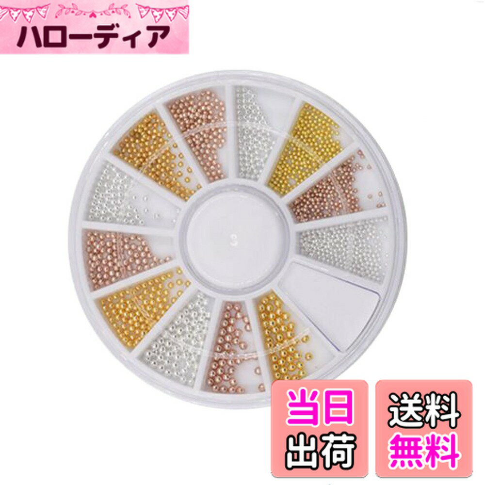 【送料無料】1ボックス12グリッドスモールスチールビーズネイルメタルパッチ - DIYネイルジュエリーアクセサリー材料のネイルステッカーボックス 色：多色、サイズ：スタイル A#