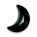 【送料無料】AURORAクリスタル ムーン-フラットバック ジェット 色:ジェット、サイズ:8X5.5MM