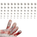 【送料無料】BRIIKPP ネイル ラインストーン ガラス製 立体 ネイルアート キラキラ クリスタル ジュエリー ガラスストーン 6種類 デコパーツ 手芸 ハ...