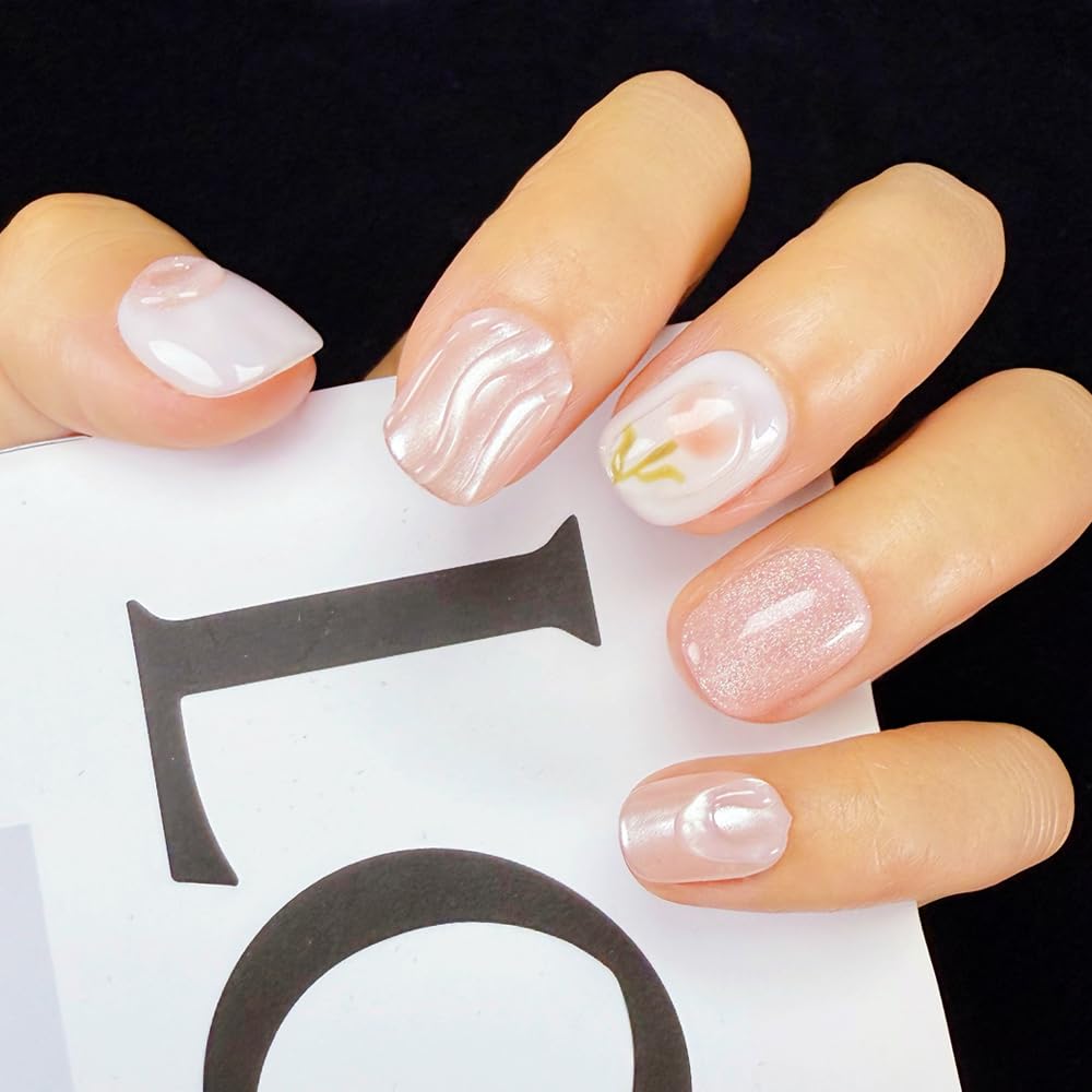 【送料無料】2IM Studio ネイルチップ 10枚入 職人仕上げ 和風ミニマルデザイン 上品シンプル フラワー..