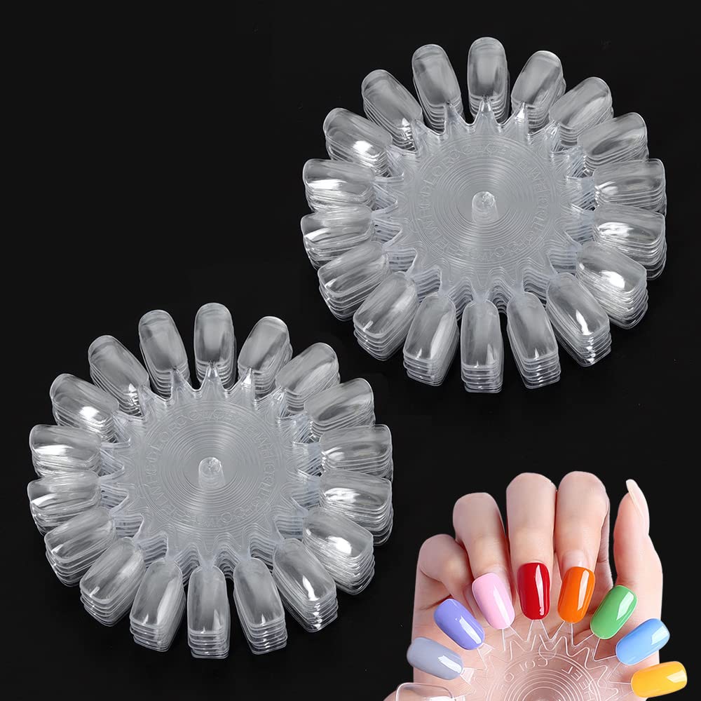 【送料無料】20枚セット ネイルカラーチャート, BetterJonny クリア マニバー ネイル カラーチャート ..