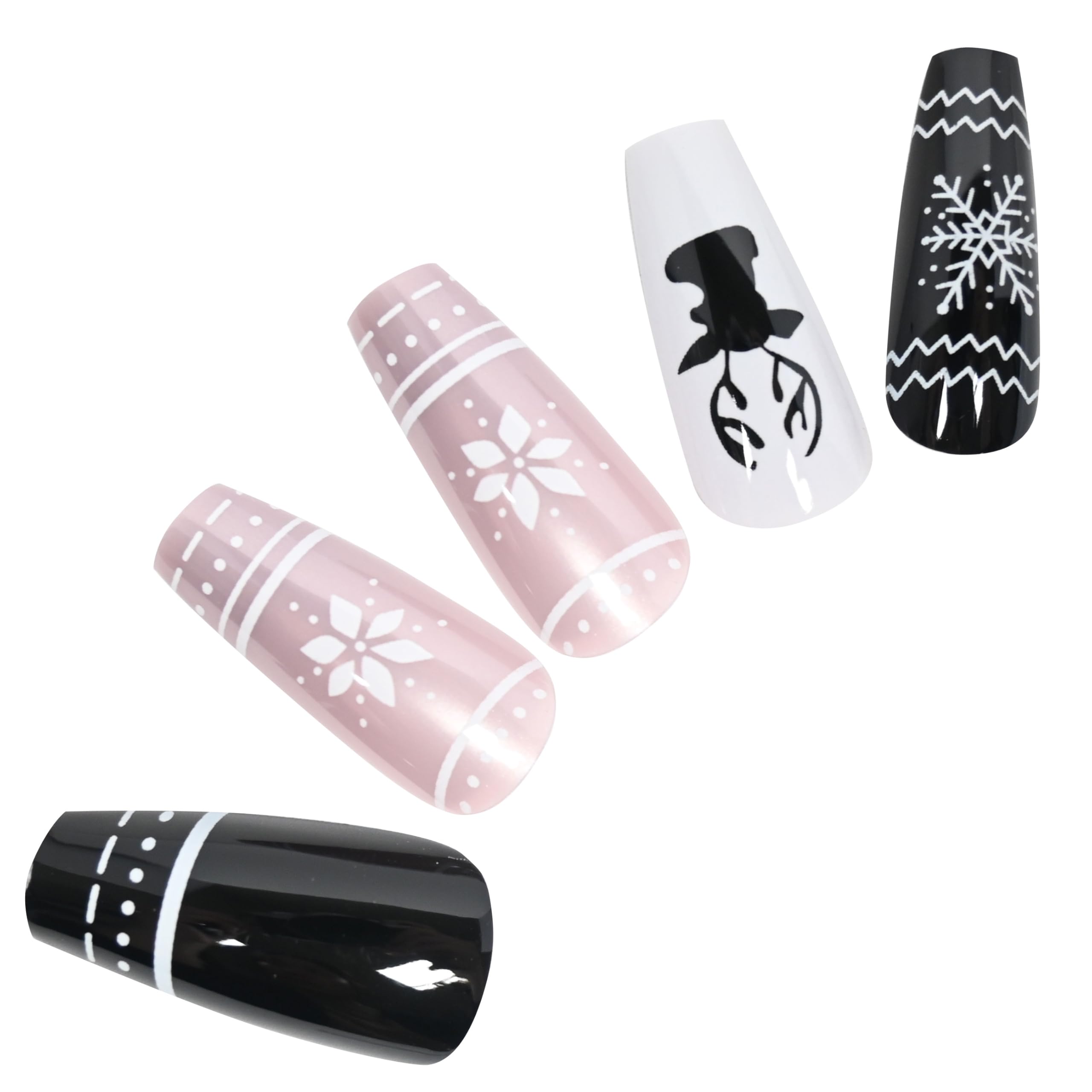 【送料無料】ネイルチップ おしゃれ 冬 クリスマス 柄 パターン カジュアル 卒業式 結婚式 パーティー ..