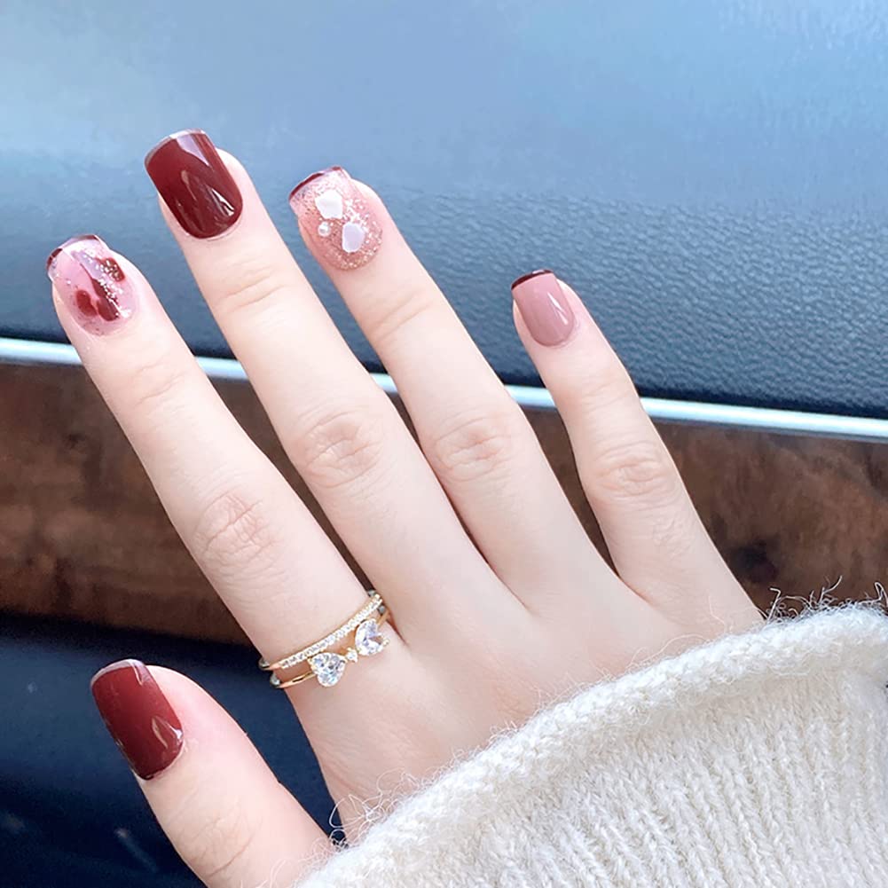 【送料無料】24枚入り お上品ネイルチップ シェルネイル シルバーピンク あなたをもっと素敵にします,..