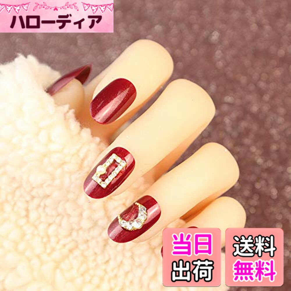 【送料無料】24枚セット ネイルチップ つけ爪 3D デコレーション ブリリアントピンク アートネイルを合わせたデザイン サイズ：10x5x2cm