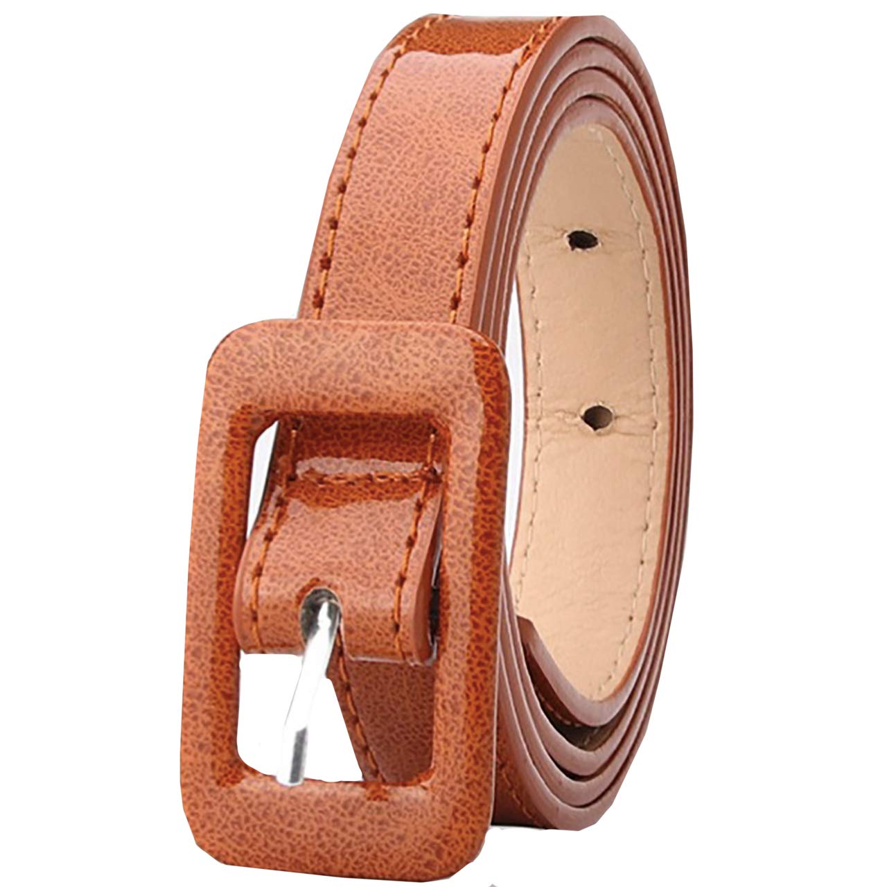 【送料無料】WHITE FANG(ホワイトファング) レザー ベルト 細 ベルト 細い ウエスト 黒白 赤 カジュア..