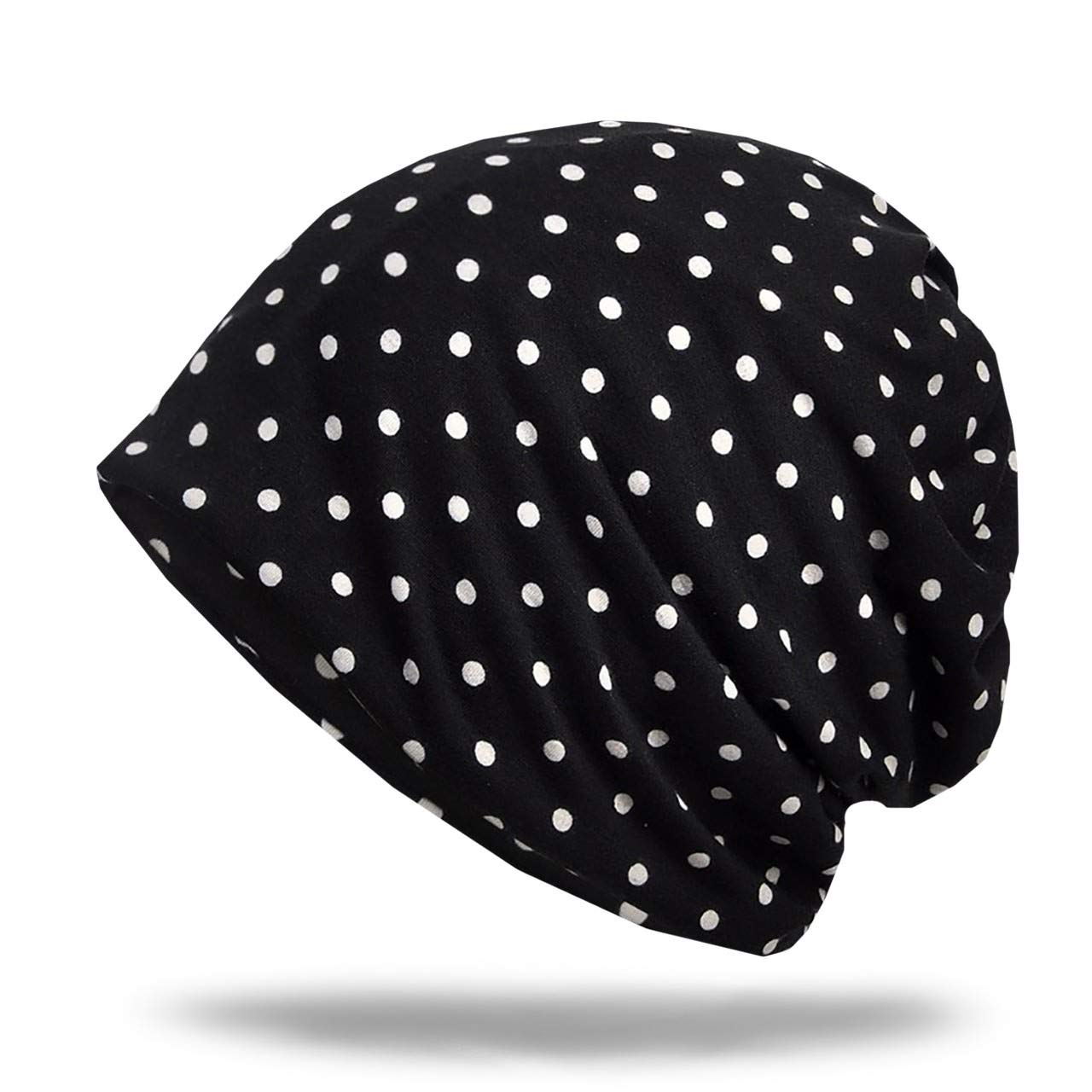 【送料無料】WHITE FANG(ホワイトファング) ニット帽 帽子 水玉 ドット ニット キャップ 2way レディー..