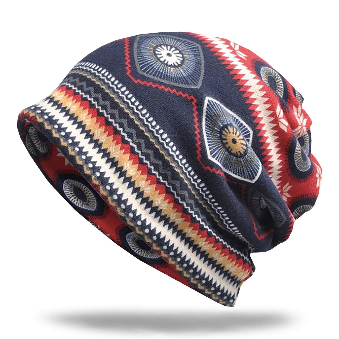 【送料無料】WHITE FANG(ホワイトファング) ニット帽 帽子 民族 ニット キャップ 2way メンズ レディー..