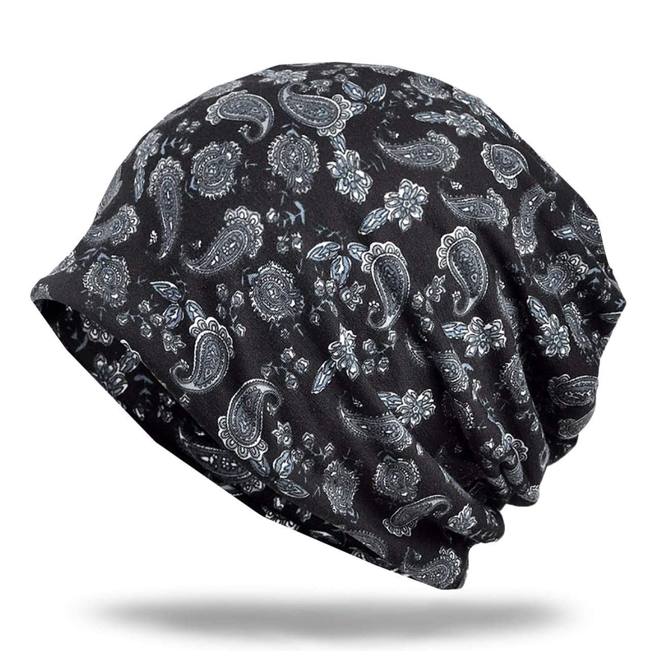 【送料無料】WHITE FANG(ホワイトファング) ニット帽 ペイズリー柄 帽子 ニット キャップ 2way メンズ ..