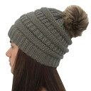 【送料無料】WHITE FANG(ホワイトファング) ニット帽 帽子 ラビット ファー付 防寒 編み込み かわいい おしゃれ レディース CA289 色:04:...