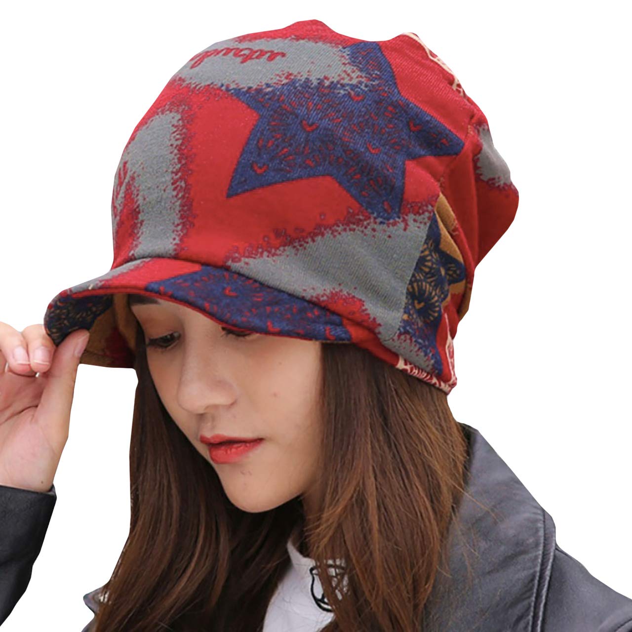 【送料無料】WHITE FANG(ホワイトファング) ニット帽 帽子 つば付 デザイン キャップ ネックウォーマー おしゃれ レディース CA359 色:01:...