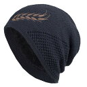 【送料無料】WHITE FANG(ホワイトファング) ニット帽 編み込み リーフ カジュアル おしゃれ 帽子 キャップ 裏起毛 防寒 メンズ CA379 色:0...