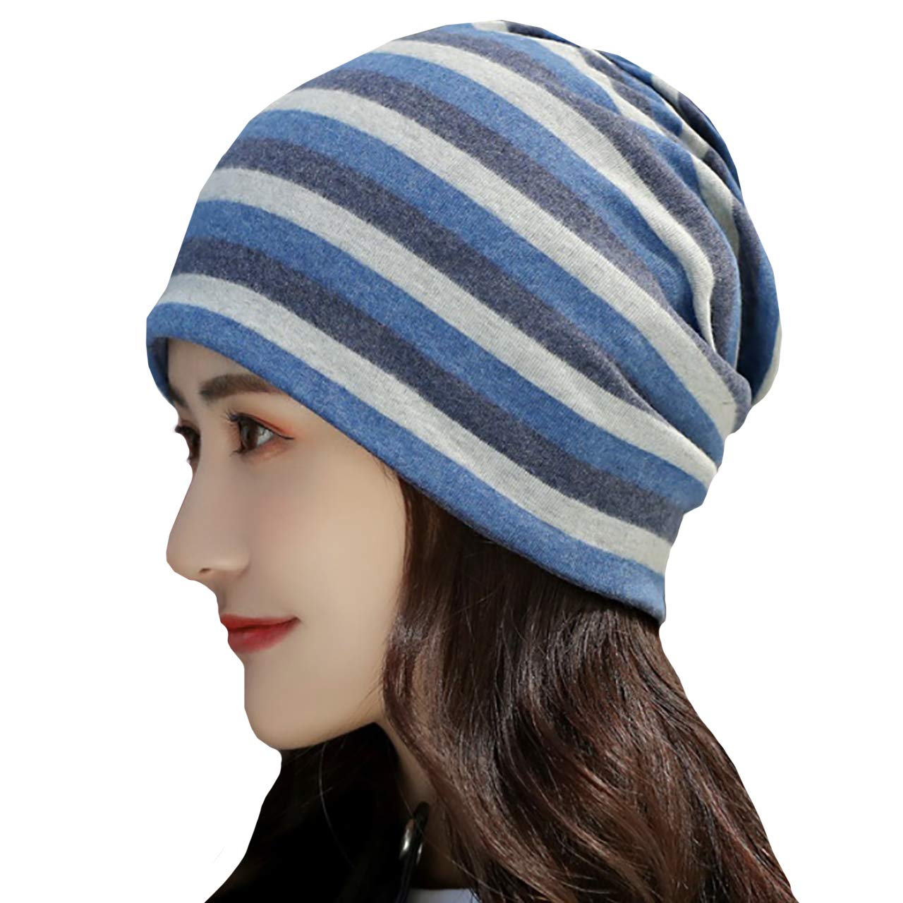 【送料無料】WHITE FANG(ホワイトファング) ニット帽 帽子 カラフル ボーダー キャップ ネックウォーマ..