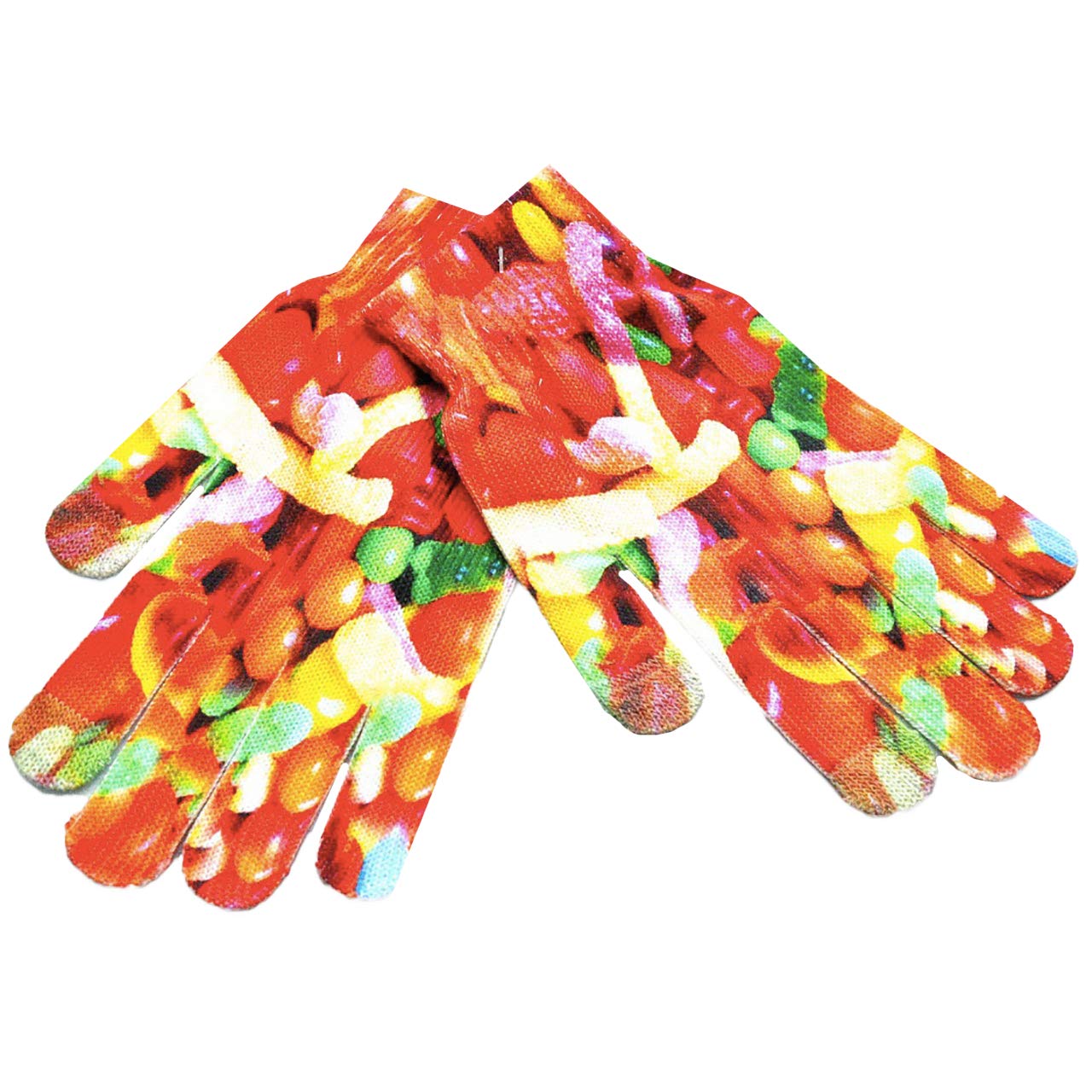 【送料無料】WHITE FANG(ホワイトファング) ニット 手袋 グローブ 防寒 秋冬 3Dプリント おもしろ ユニーク カジュアル メンズ レディース NT057 色：4、サイズ：サイズ