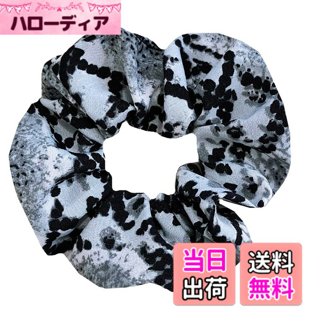 Hair Rubber Band - 【送料無料】WHITE FANG(ホワイトファング) シュシュ ヘアゴム ヒョウ柄 おしゃれ かわいい ヘアアクセ レディース ZA013 色：07:ヘビ柄ホワイト、サイズ：サイズ