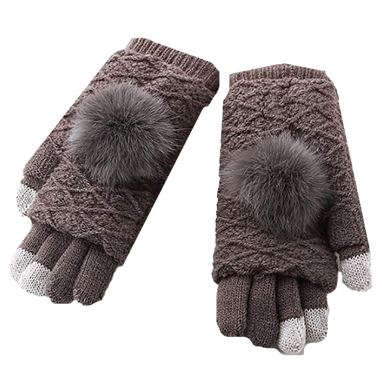 【送料無料】WHITE FANG(ホワイトファング) ニット 手袋 グローブ 防寒 秋冬 おしゃれ スマホ タッチパネル レディース NT081 色：07:チャコール、サイズ：サイズ