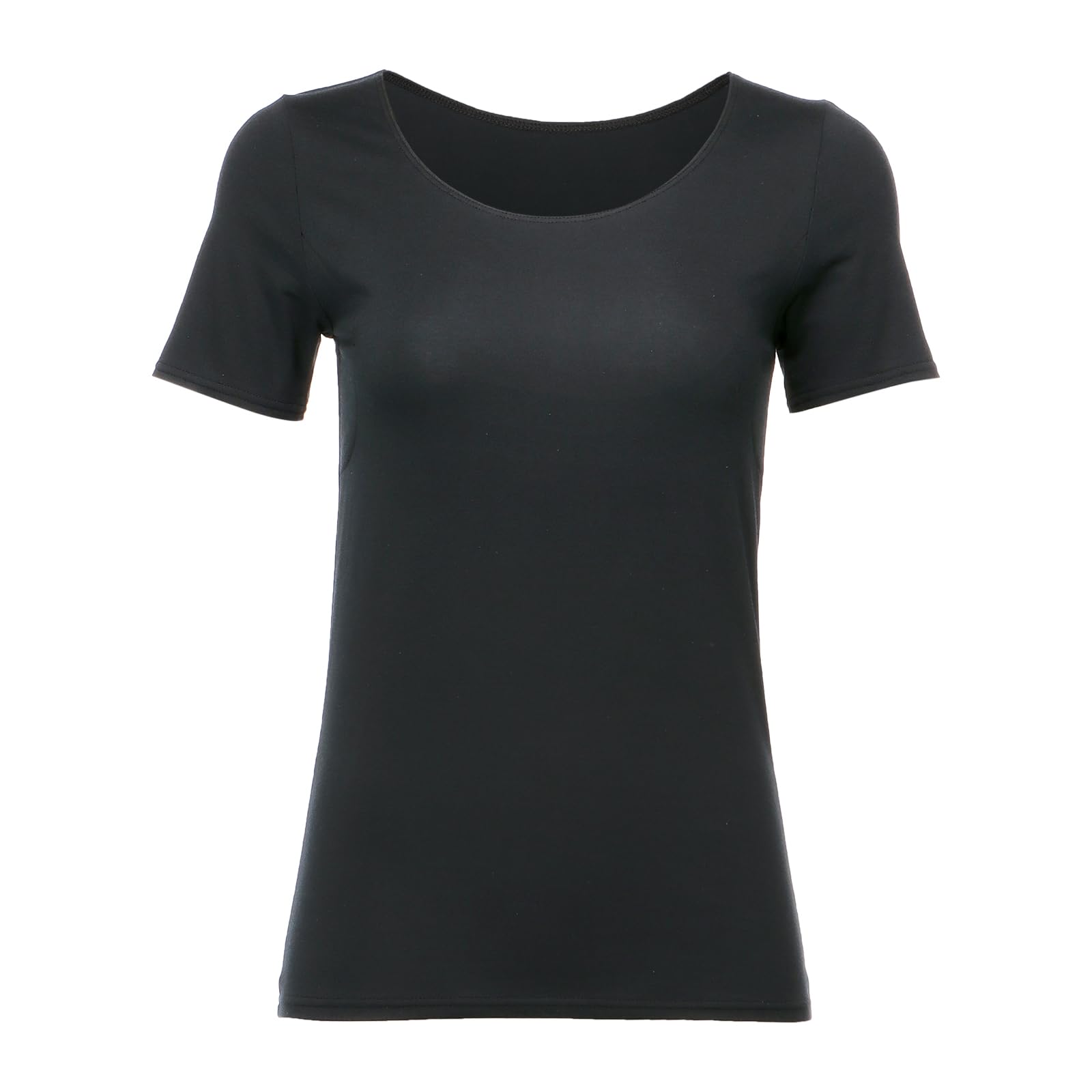 【送料無料】[デオエスト] 消臭インナー(3分袖)[汗取りパッド付き] IDG11 色：ブラック、サイズ：LL