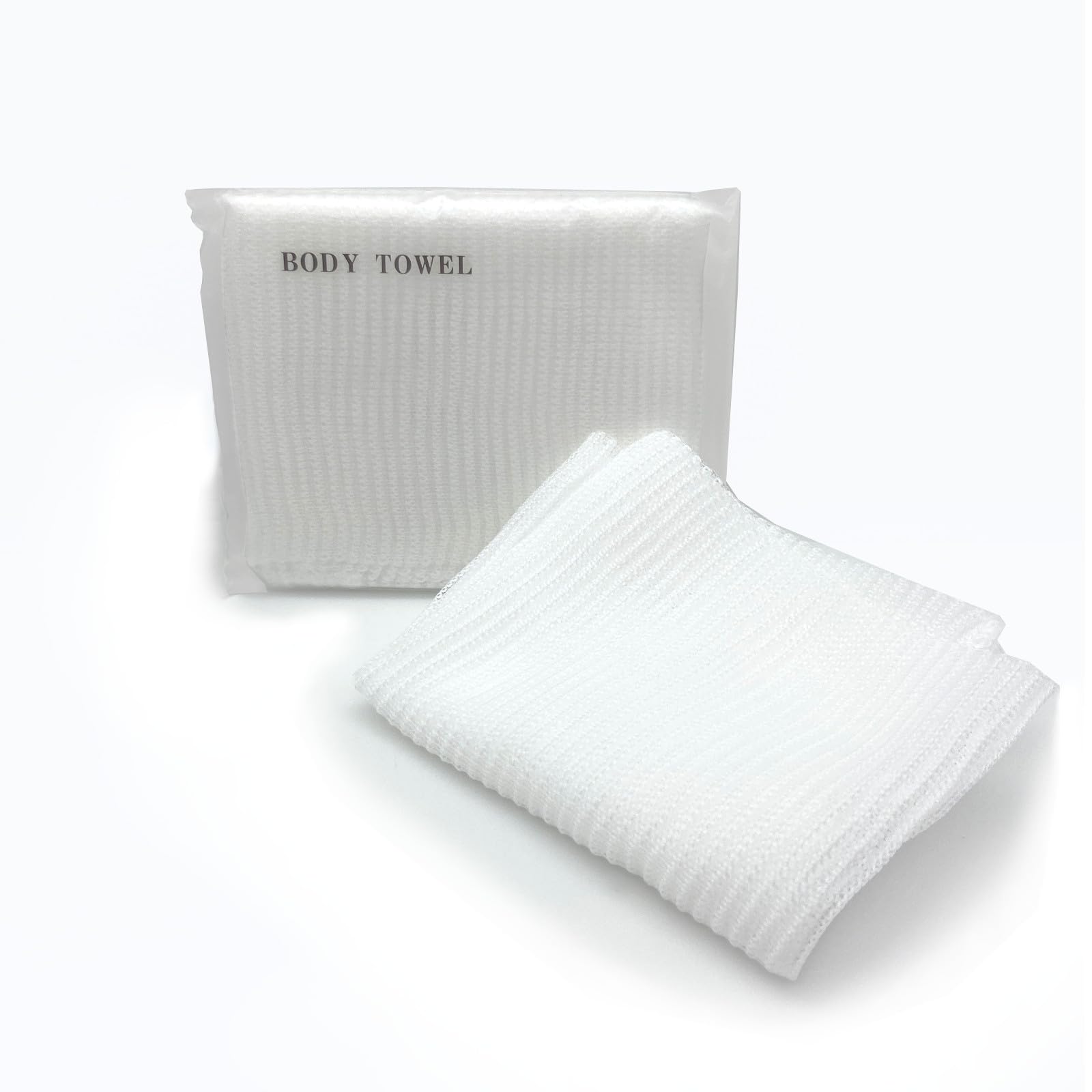 【送料無料】エコテックス ボディタオル 個包装 業務用 使い捨て ホテルアメニティ 個包装 浴用タオル ..