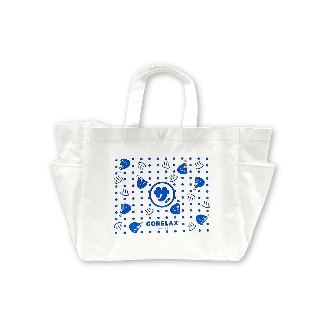 【送料無料】ごリラックス ととのいトート トートバッグ ホワイト ブラック 水玉 ブルー ゴリラックス ..