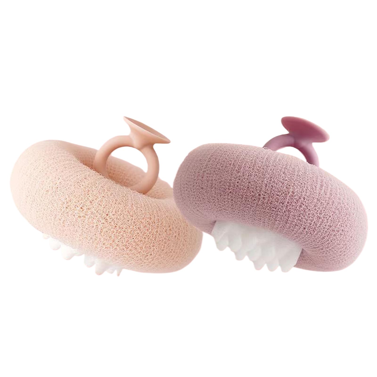 【送料無料】MGizo DtiSpectrum 2個入り、リング吸盤付きシャボンボール - バスルーム用ボディスポンジ..