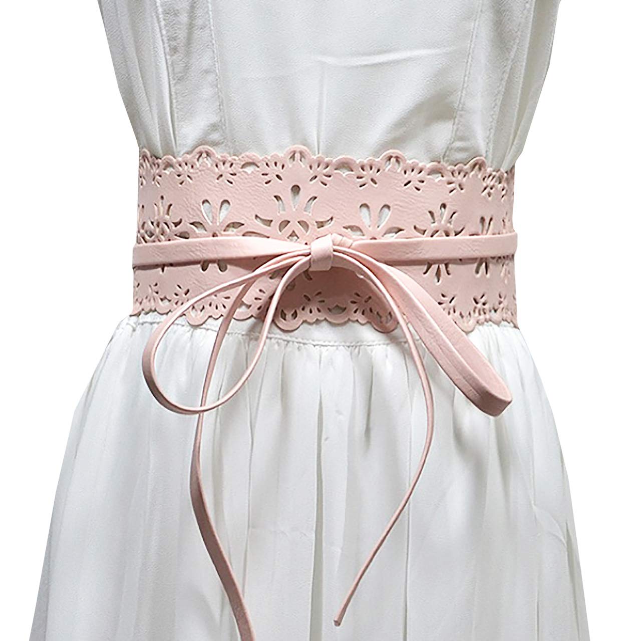 【送料無料】WHITE FANG(ホワイトファング) レザー ウエスト ベルト 花柄 おしゃれ 太い ...