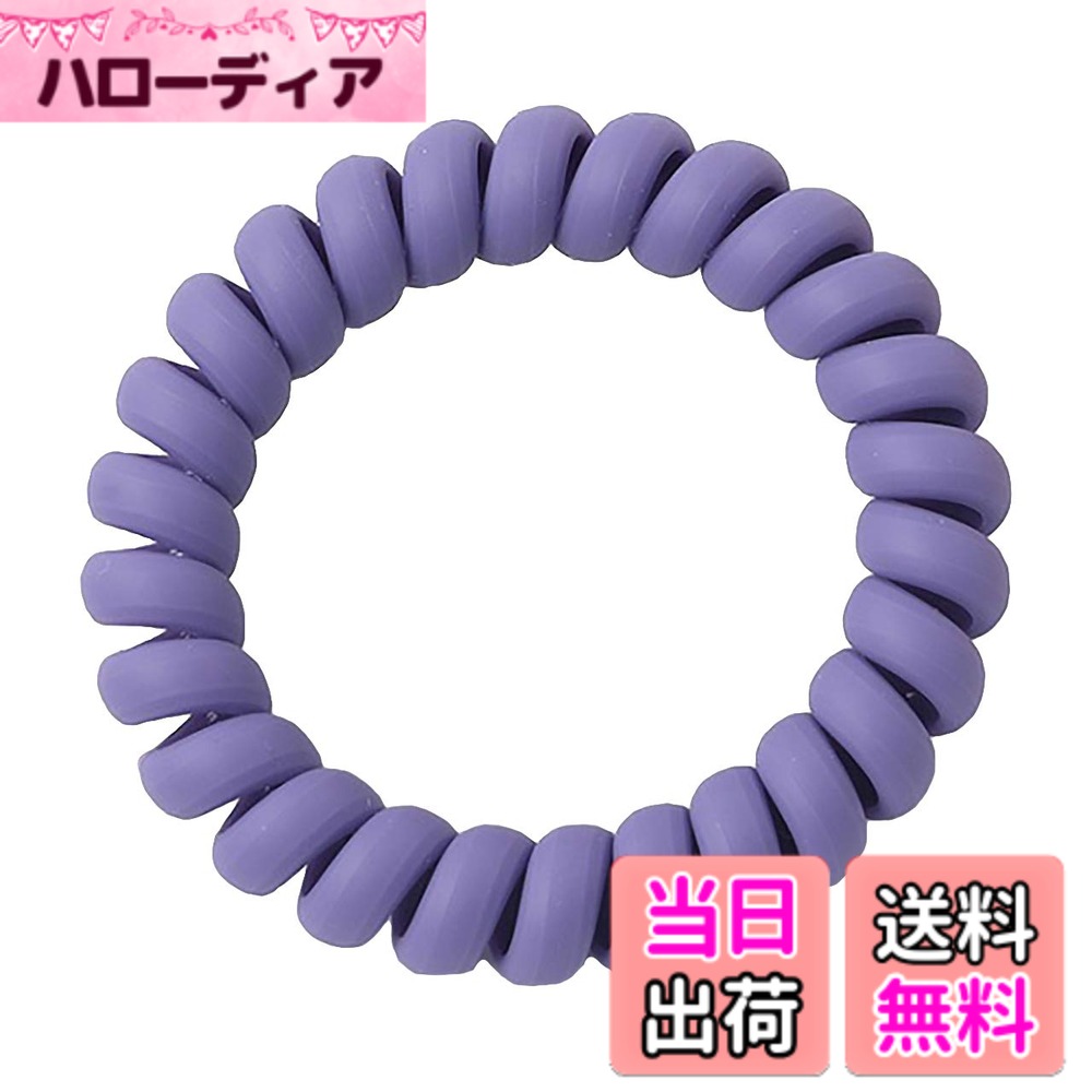 Hair Rubber Band - 【送料無料】WHITE FANG(ホワイトファング) ヘアゴム ラバー ツイスト 大人 おしゃれ かわいい ヘアアクセサリー ZA060 色：11:Lパープル、サイズ：サイズ