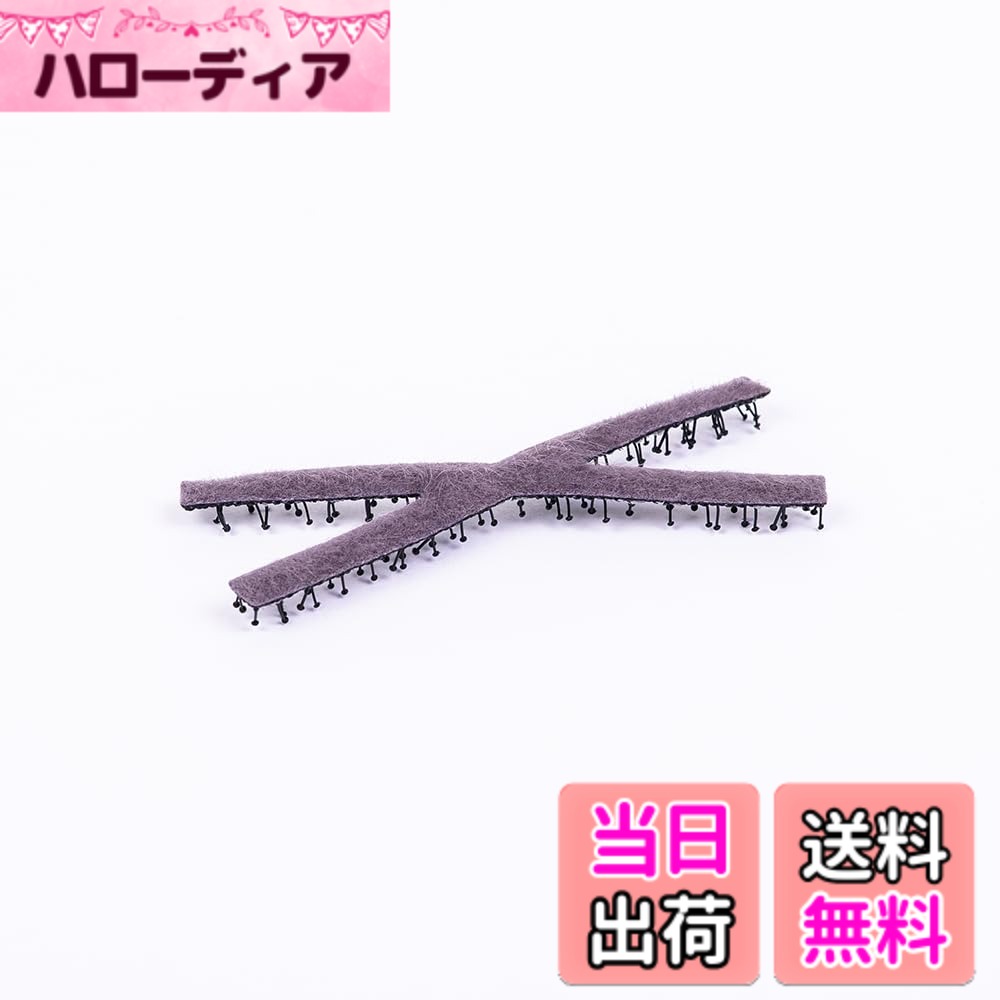 Hair Rubber Band - 【送料無料】Kamipita クロスシリーズ フェイクファー＆フェイクレザー マジックテープ仕様のかわいい髪留め、ヘアピン,ヘアゴム,ショートヘアー、短い、ヘアアクセ、おしゃれ、あとがつかない、フェイクレザー、フェイクファー、可愛い 色：マルチカラー