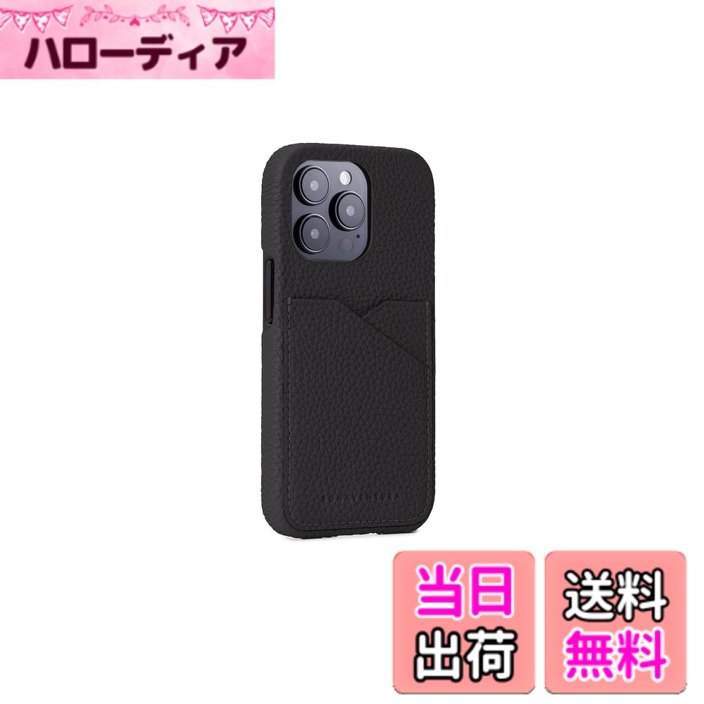 Rakuten - 【送料無料】【BONAVENTURA】バックカバーケース シュリンクレザー 色：ブラック、サイズ：iPhone 14 Pro