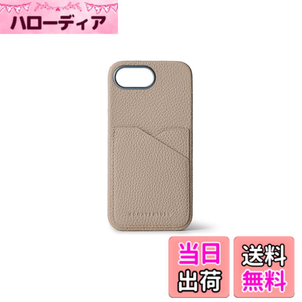 【送料無料】【BONAVENTURA】(iPhone 16e) ハンドル付き バックカバーケース シュリンクレザー 色：ブラック、サイズ：iPhone 16e