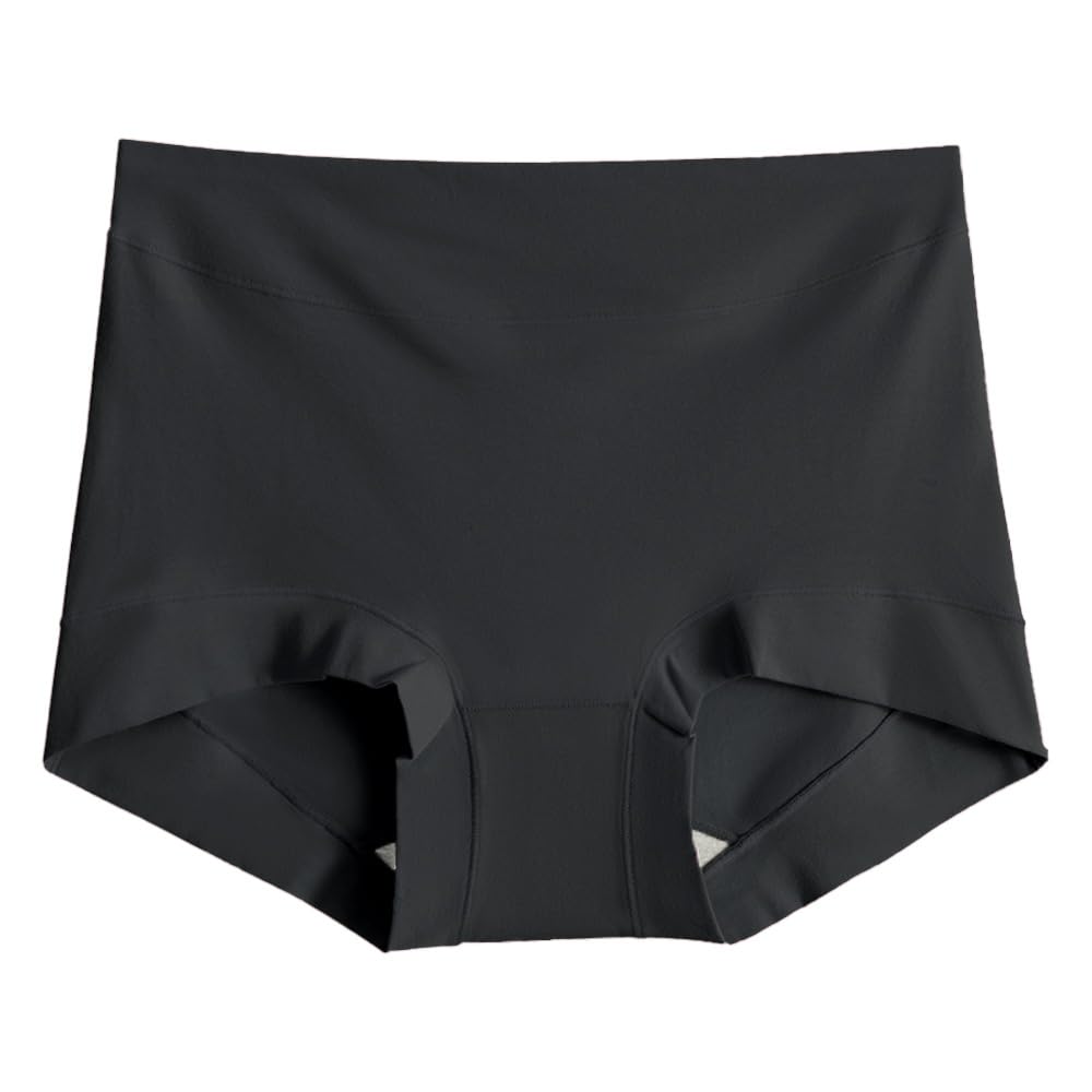 【送料無料】[Karly Shop] 1部丈 綿95％ ボクサーパンツ レディース 痛くない ずり上がらない 食い込まない ショーツ 深ばき レギュラー rs236 色：ブラック、サイズ：L