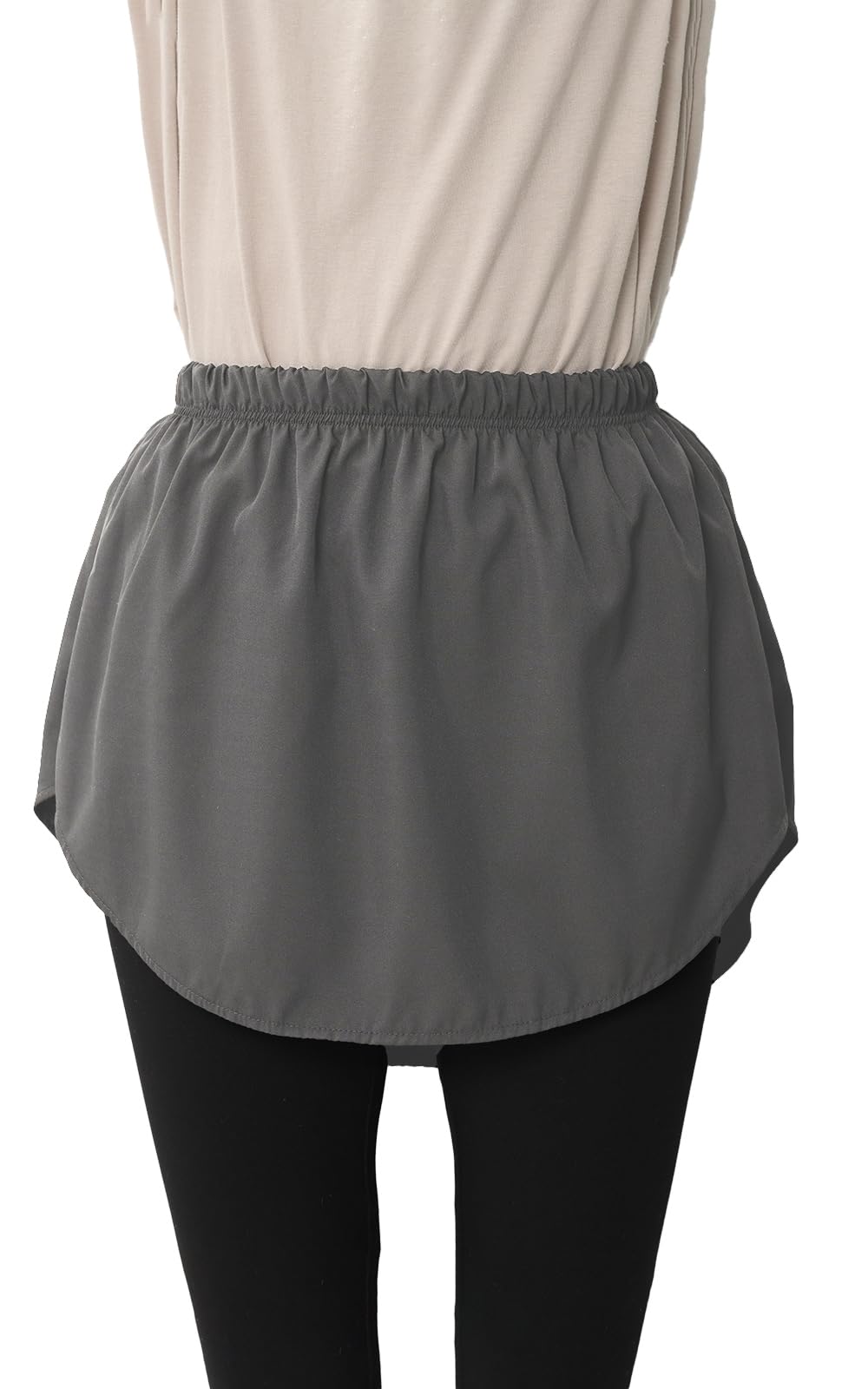 【送料無料】[JANJAM] 大きいサイズ レディース 付け裾 シャツ裾風 レイヤード ウエストゴム プラスワ..