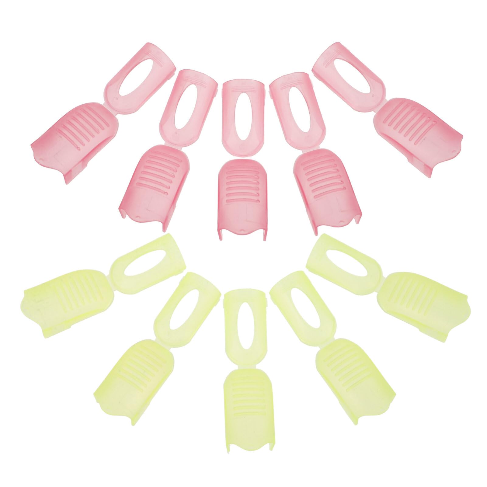 【送料無料】Beaupretty ジェル ネイル ポリッシュ リムーバー クリップ 10個 プラスチック アクリル ..