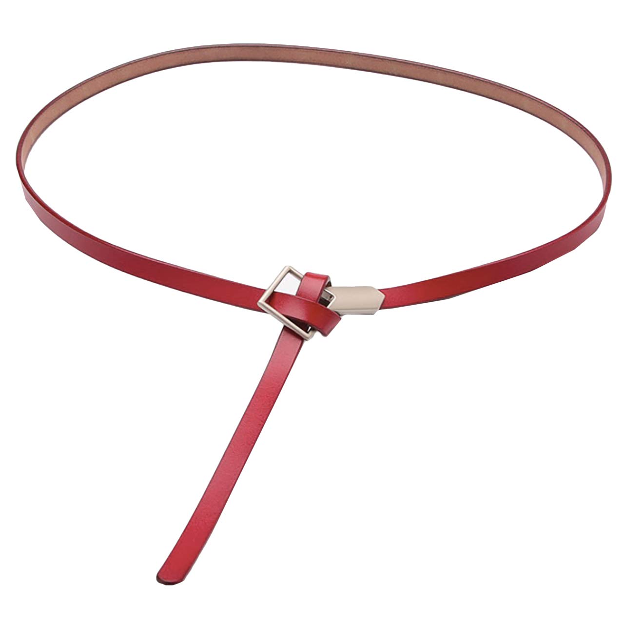 【送料無料】WHITE FANG(ホワイトファング) レザー ベルト 細 紐 ベルト 黒 白 赤 カ ...