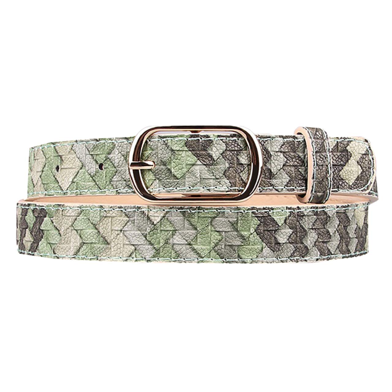 【送料無料】WHITE FANG(ホワイトファング) レザー ベルト 細 おしゃれ 編み込み カジュ ...