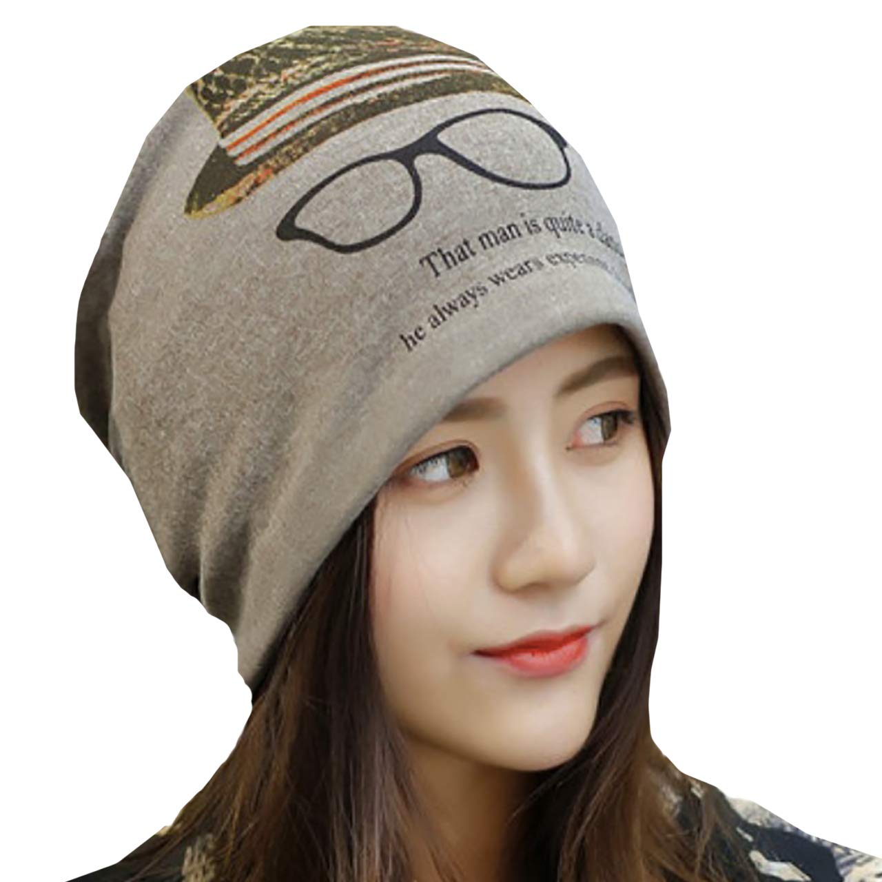 【送料無料】WHITE FANG(ホワイトファング) ニット帽 帽子 綿麻 メガネ グラサン ユニーク キャップ ネ..