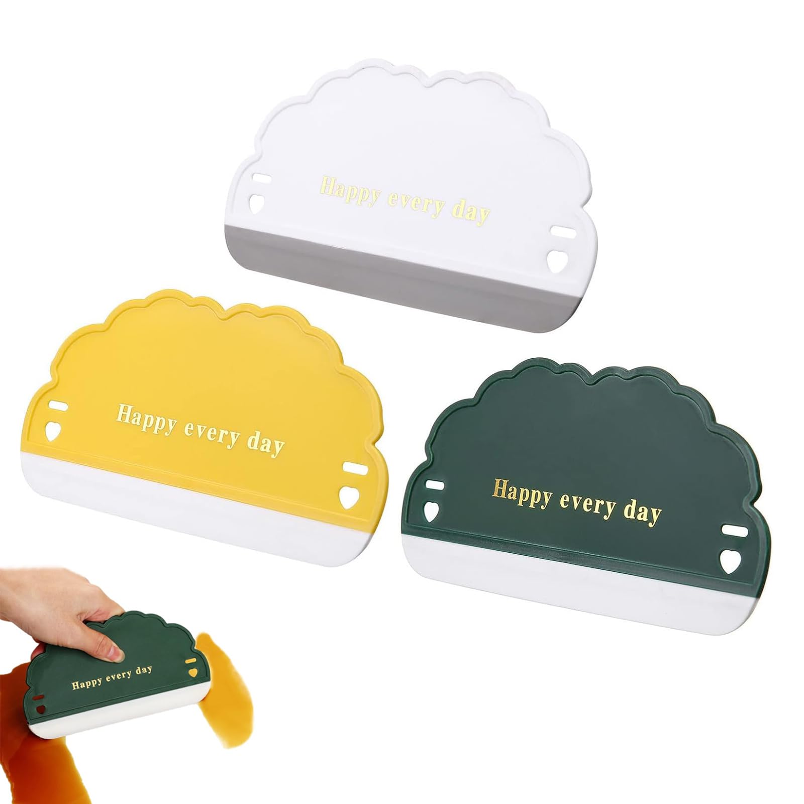 【送料無料】Refoiner 水切りワイパー 風呂 キッチンスキージー ハンディワイパー スクレーパー 可愛い..