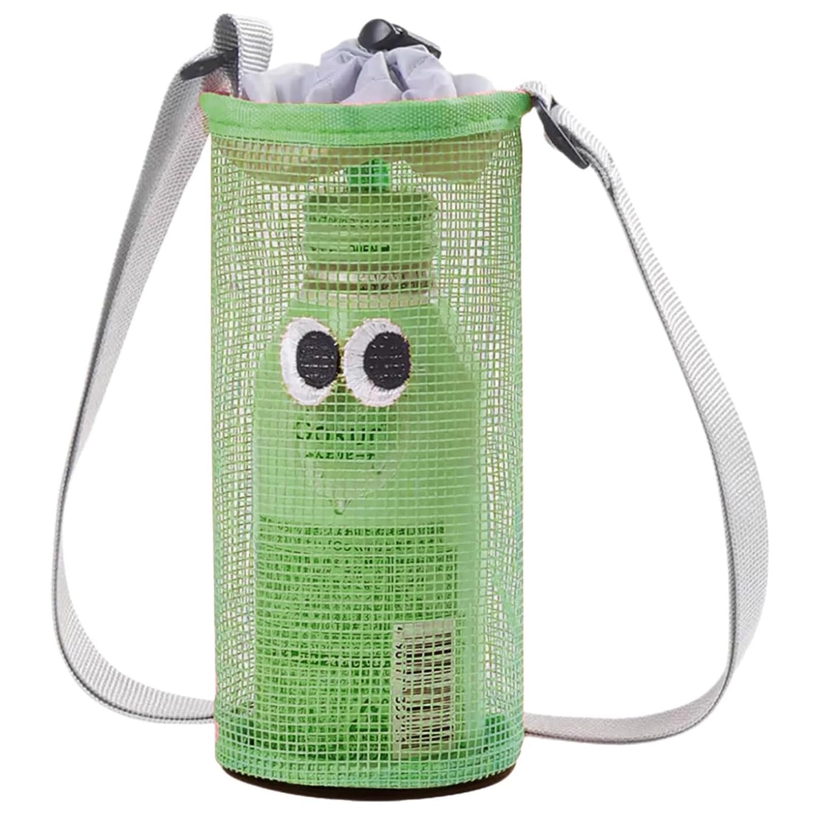 【送料無料】Refoiner 水筒カバー ショルダー 水筒ケース 子供 大人 男女兼用 水筒ホルダー 肩掛け ペットボトル カバー 斜め掛け 手提げ 調節可能ストラップ 収納便利 ドリンクホルダー 軽量 通勤 通学 旅行 登山 フィットネスに適しています (グリーン)