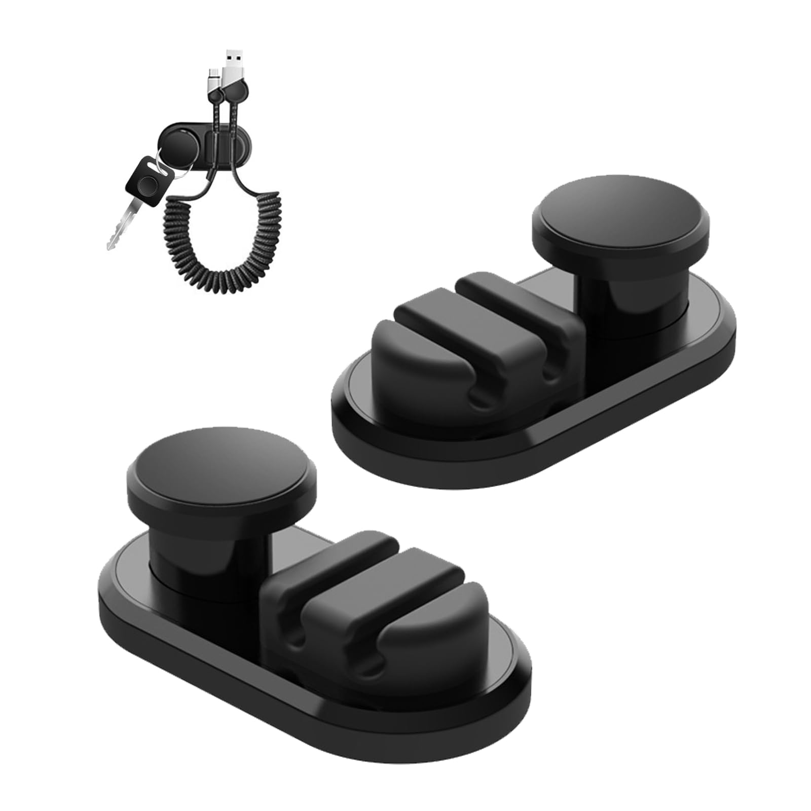 【送料無料】雲見 2個 車 アクセサリー 多目的ホルダー ハンガーフック 車 シートフック データ線 マス..