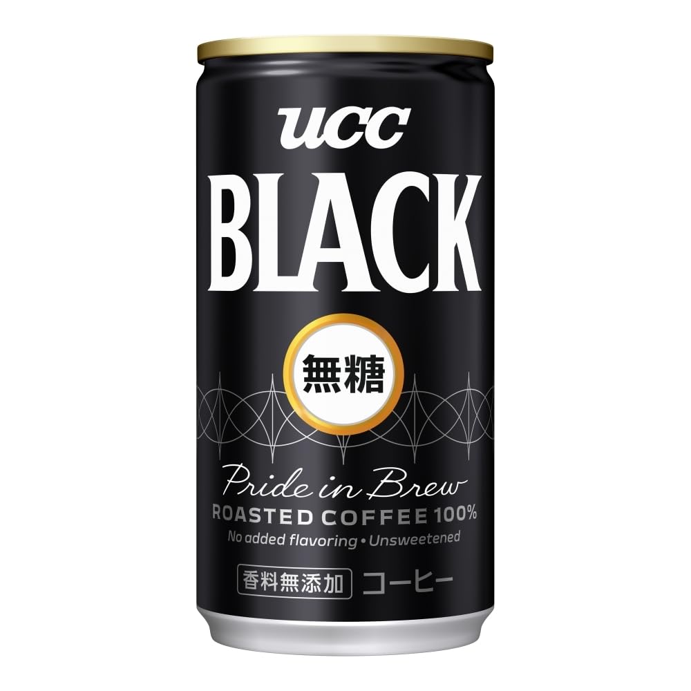 【送料無料】ブラック無糖 BLACK UCC 缶コーヒー185ml×30本