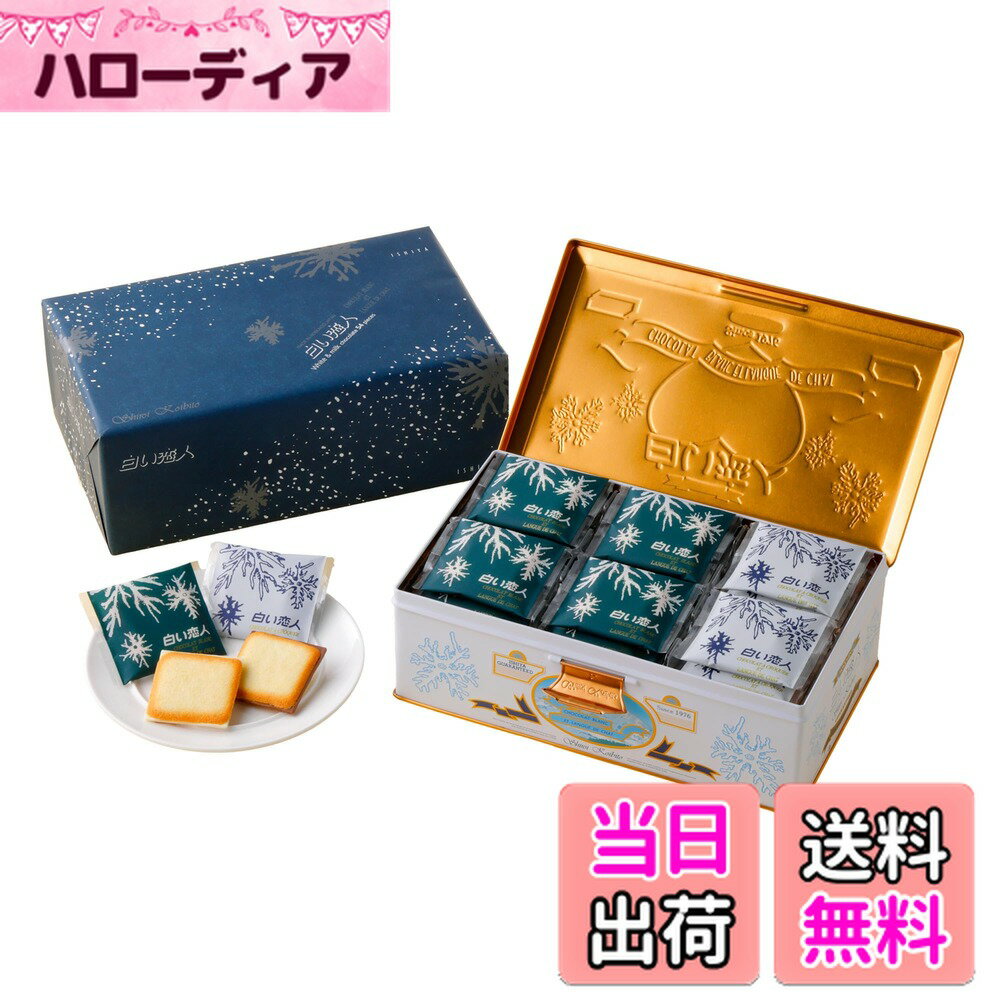 【送料無料】ISHIYA 白い恋人（ホワイト&ブラック）54枚缶入