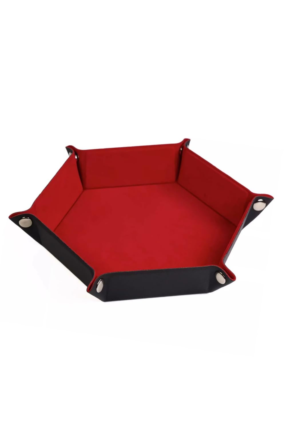 【送料無料】YFFSFDC ダイストレイ 折り畳み式 PUレザー サイコロマット ダイストレイ ダイス用 マット ゲーム テーブルゲーム 収納ボックス 小物入れ 卓上 ゲーム用 (レッド)