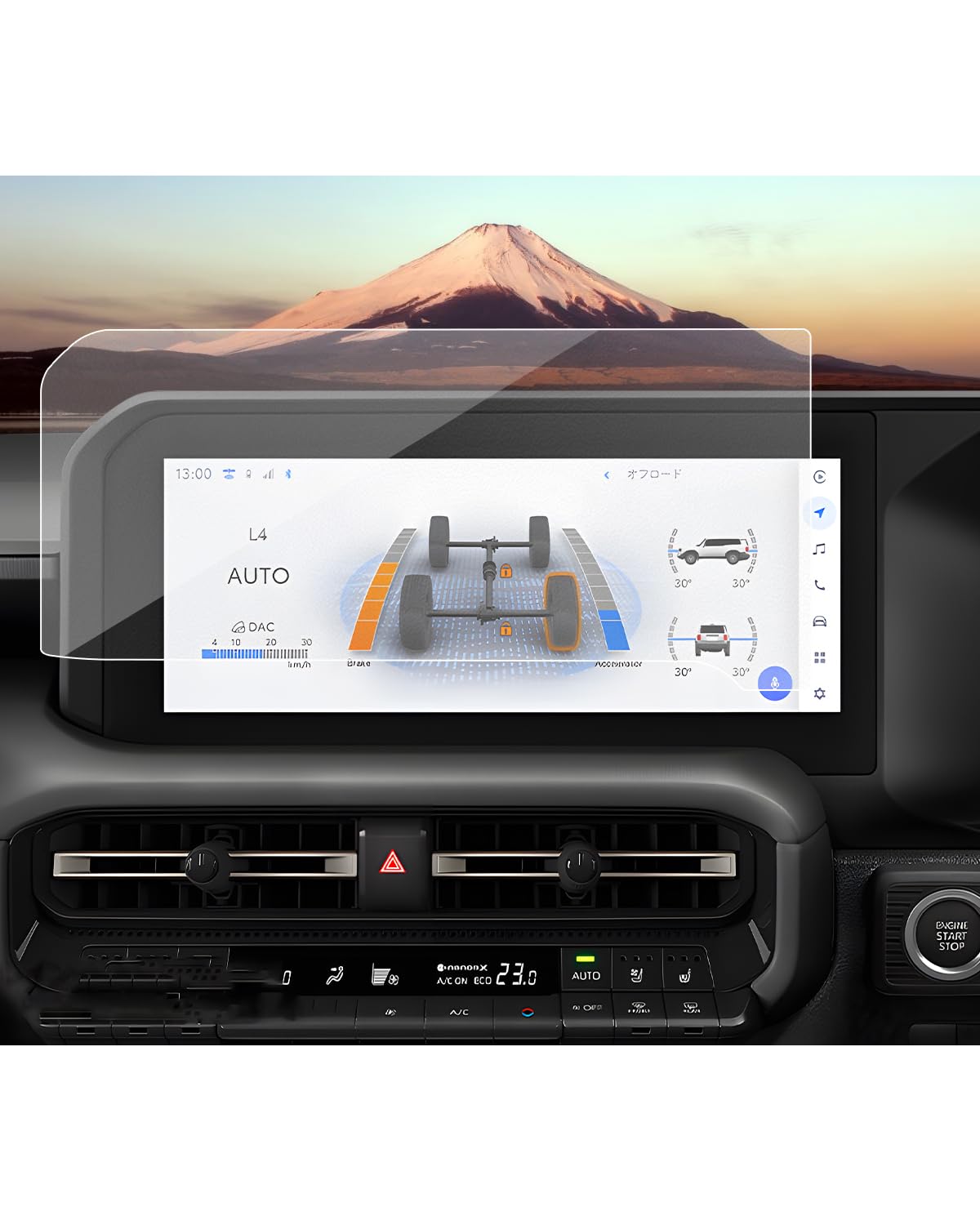 【送料無料】SXCY 新型 ホンダ トヨタ ランドクルーザー250 12.3インチ ナビフィルム TRJ250W/GDJ250W ..