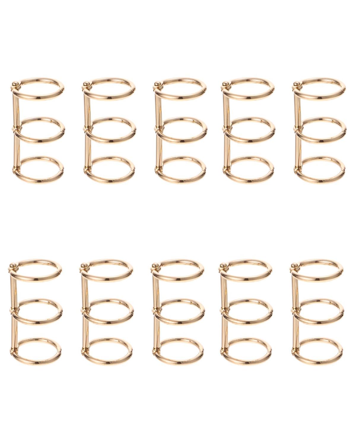 【送料無料】YFFSFDC ルーズリーフバインダーリング 製本用とじ具 穴径20mm 単語帳 資料保存 整理 カレ..