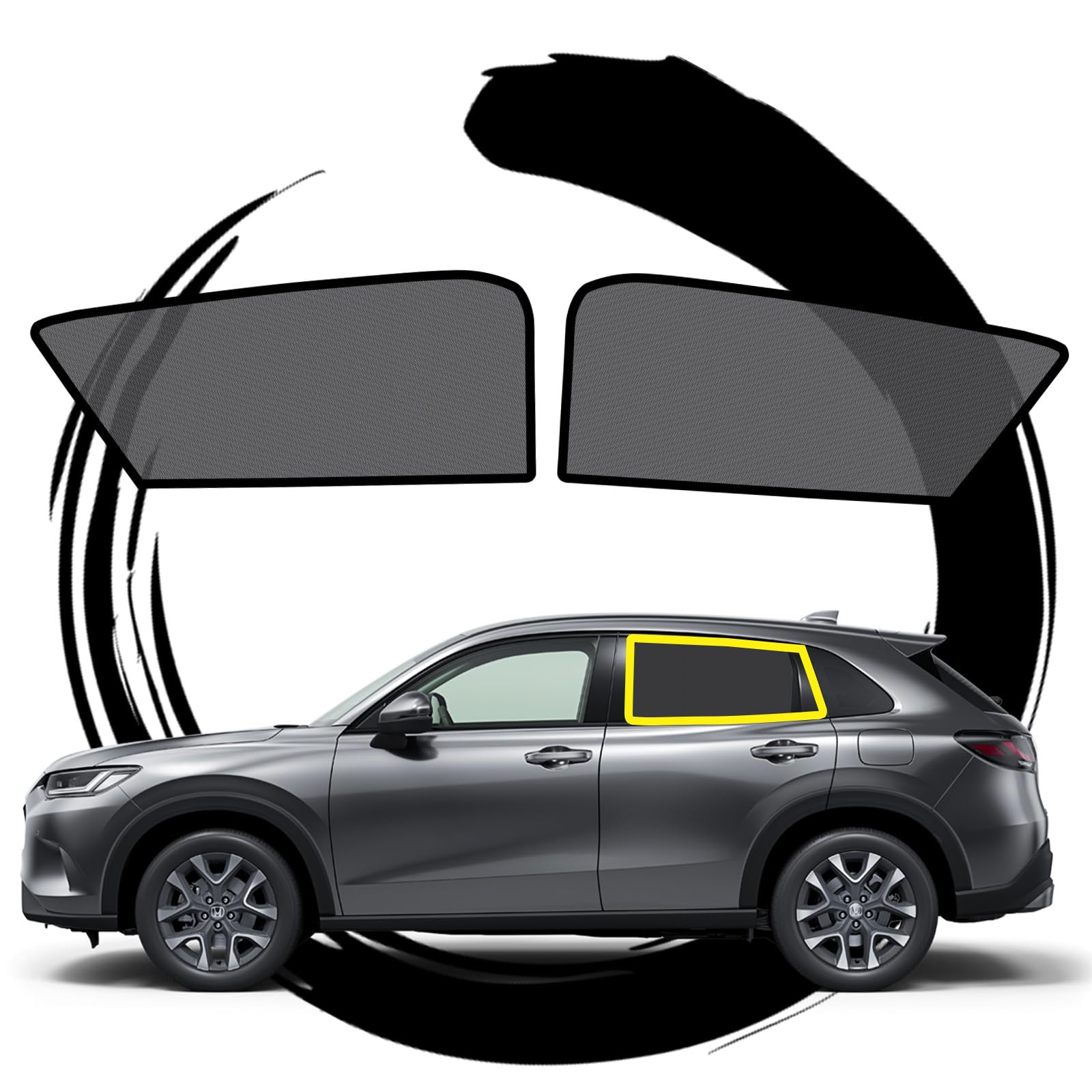 【送料無料】ruiya 新型 2023 ホンダ ZR-V サンシェード メッシュカーテン 専用 ZRV RZ3 RZ4 RZ5 RZ6 ..