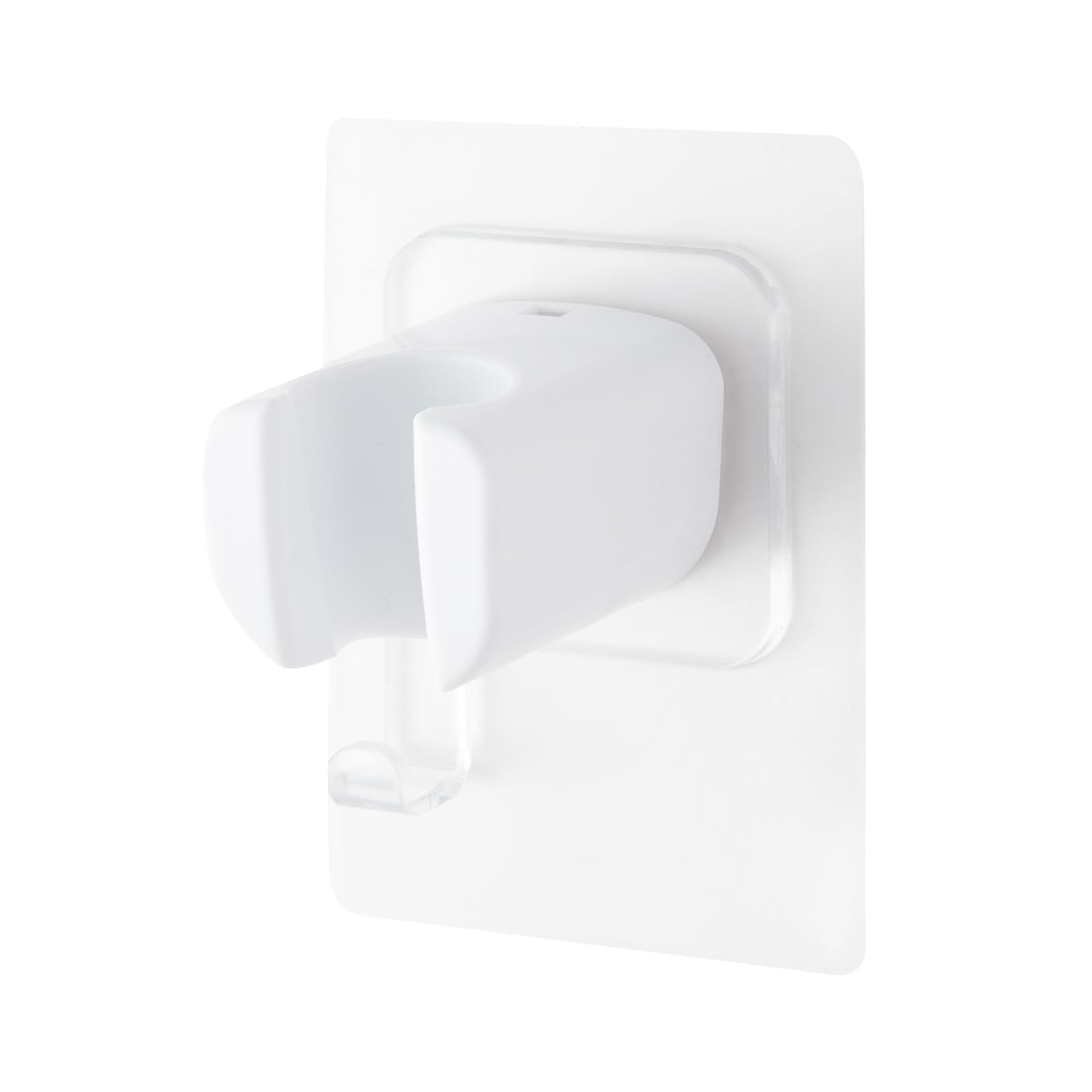 【送料無料】OFFO シャワーフック 強力粘着タイプ ABS製 シャワーヘッドホルダー交換用 強力粘着式 工具不要取付簡単 壁穴あけないフック 壁取り付け ネジ止め不要 ホワイト 日本語取説書付き