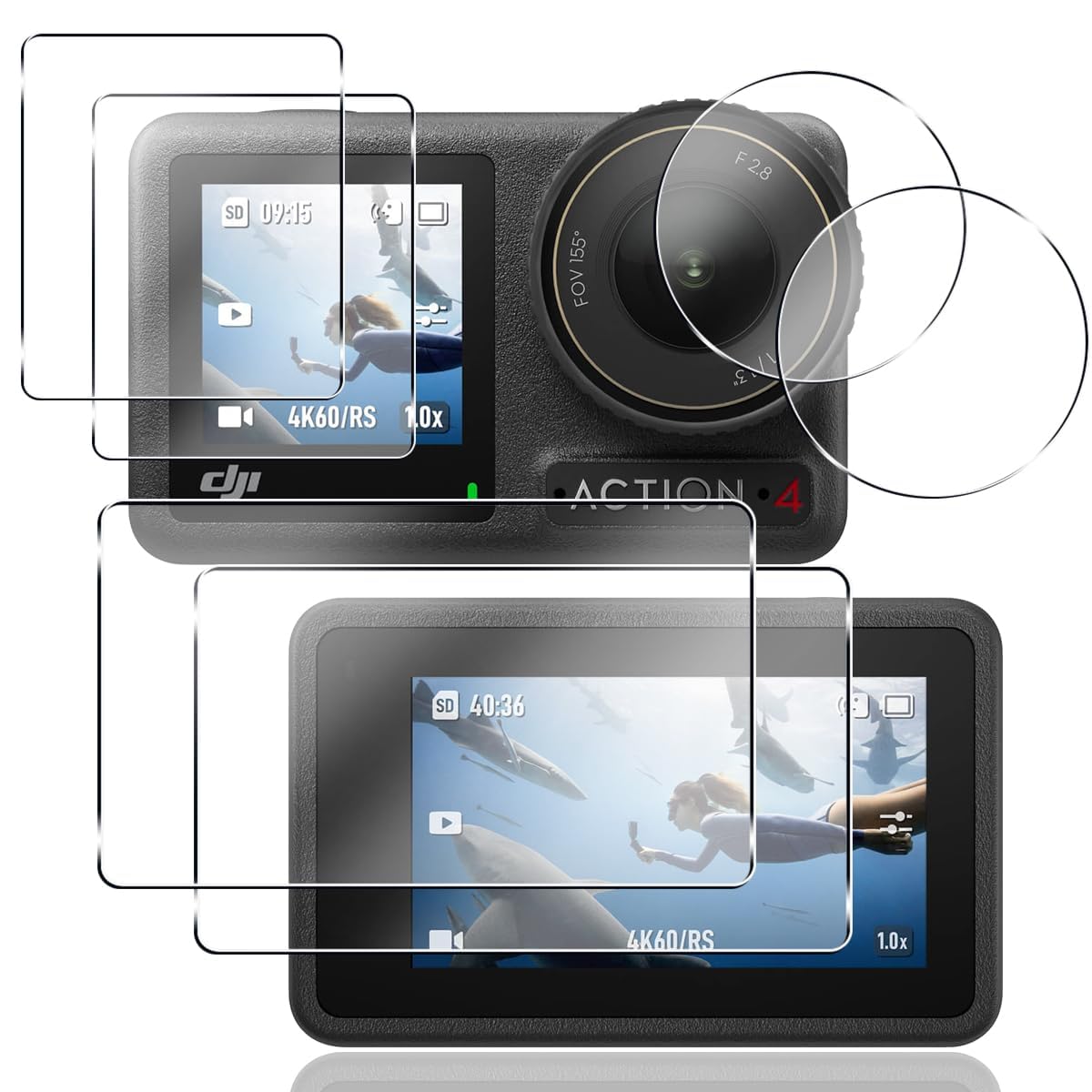 ������̵���ۡ�2+2+2�祻�åȡ� �� DJI Osmo Action 4 ���饹�ե���� 4�� DJI Osmo Action 4 �ե���� + 2�� �����...