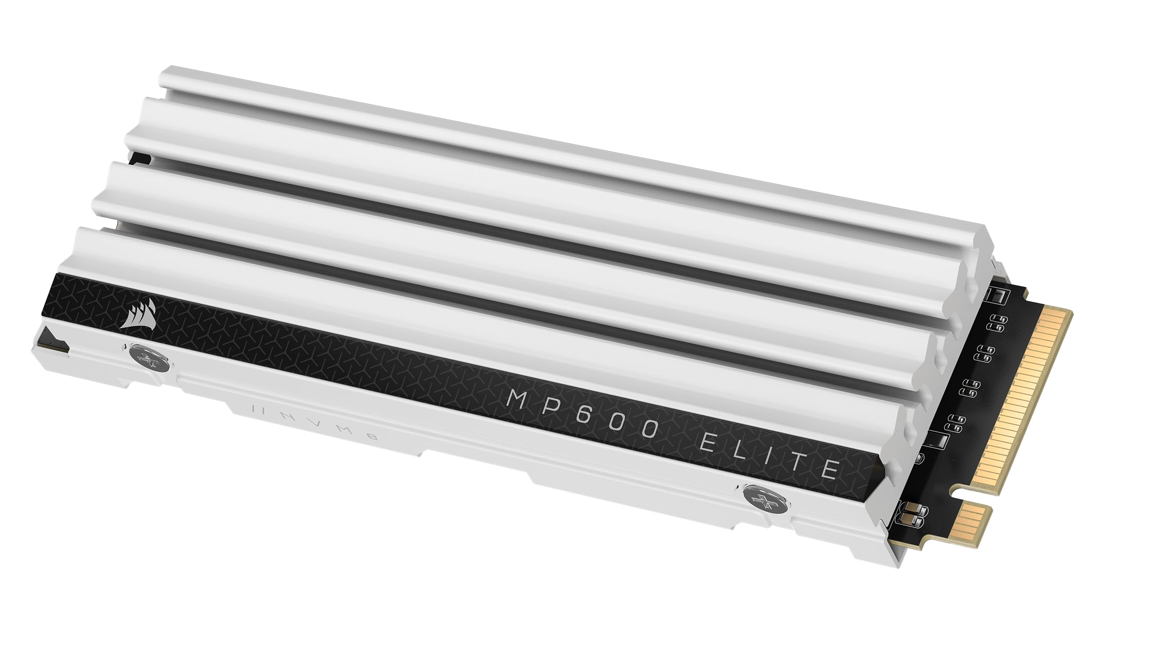 【送料無料】CORSAIR MP600 ELITE 1TB PCIe Gen4 x4 NVMe M.2 SSD PlayStation 5/PS5 適用 M.2 2280 フォームファクタ 薄型アルミニウム製ヒートシンク 高密度 3D TLC NAND ホワイト CSSD-F1000GBMP600ECS