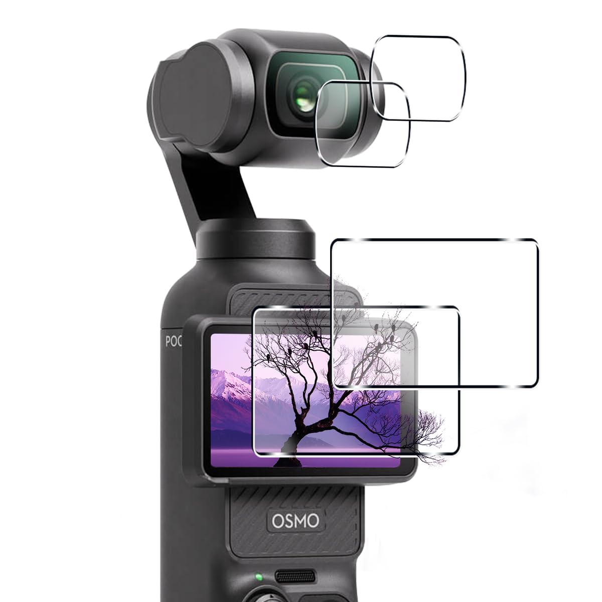 ������̵���ۡ�2+2�祻�åȡ��б� DJI OSMO Pocket 3 ���饹�ե���� 2�� + ��󥺥ե���� 2����������Ǻర�˻����� ɽ�̹���9H �б�...