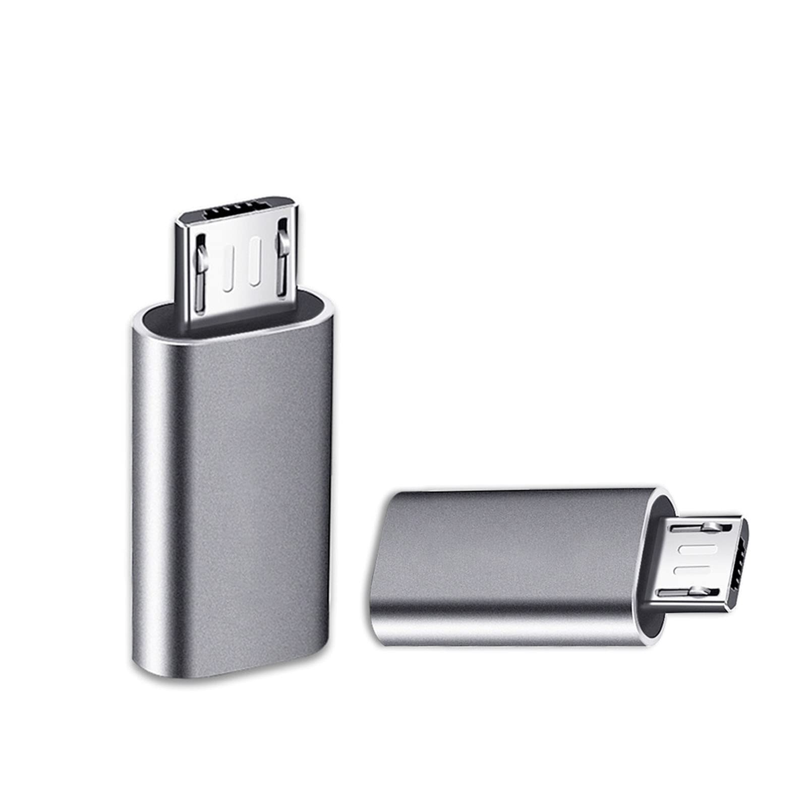 【送料無料】2枚 Type C to Micro USB 変換アダプタ 急速充電、データー転送 Type C to Micro USB 変換コネクタ 充電コネクター スマホ 充電 データ伝送 軽量タイプXperia、Galaxy、Nexus、HUAWEIなどMicro USBデバイス対応